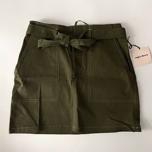 NWT Superdown Tie Waist Utility Skirt